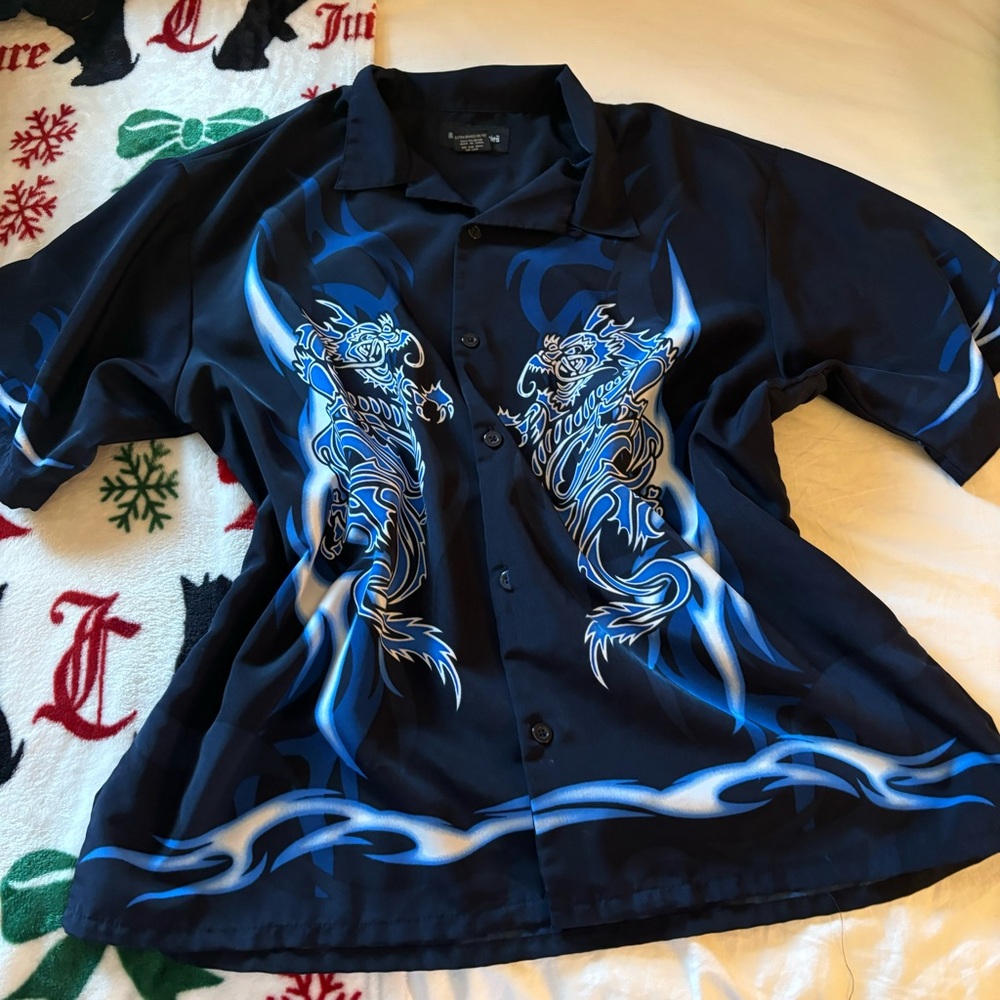 Y2K Vintage Button Up